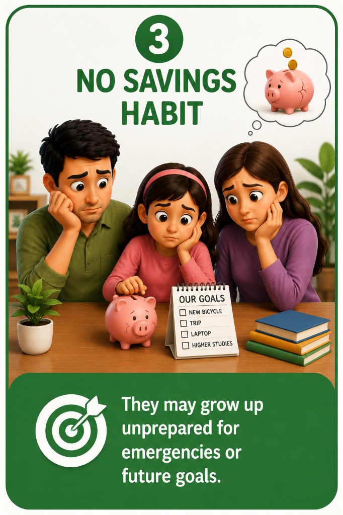 3. No Savings Habit